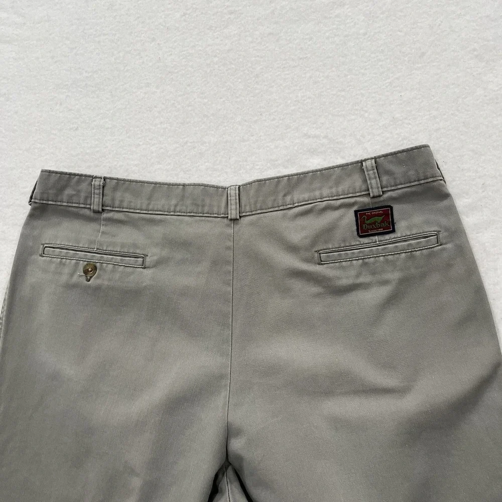 Duxbak Khaki Cotton Chino Pants Men's W40 L34 Classic Fit Work wear Vintage